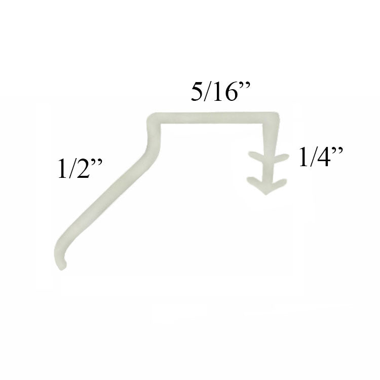 Head/Side Sliding Door Weatherstrip, 95” Vinyl - Tan