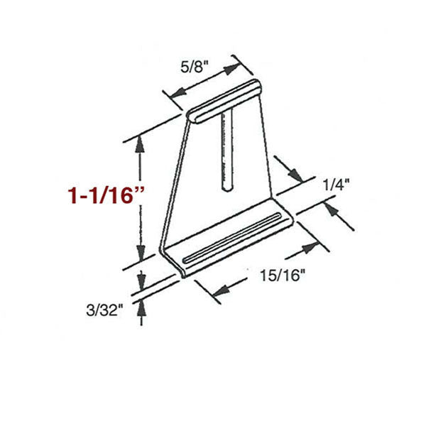 Window Screen Pull Tabs, Plastic, 6 Pack - Black
