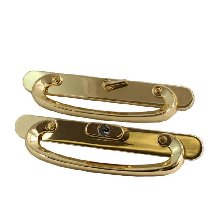 Truth Hardware Sliding Glass Door Antiquity SP Handle Set - Brass * Discontinued*