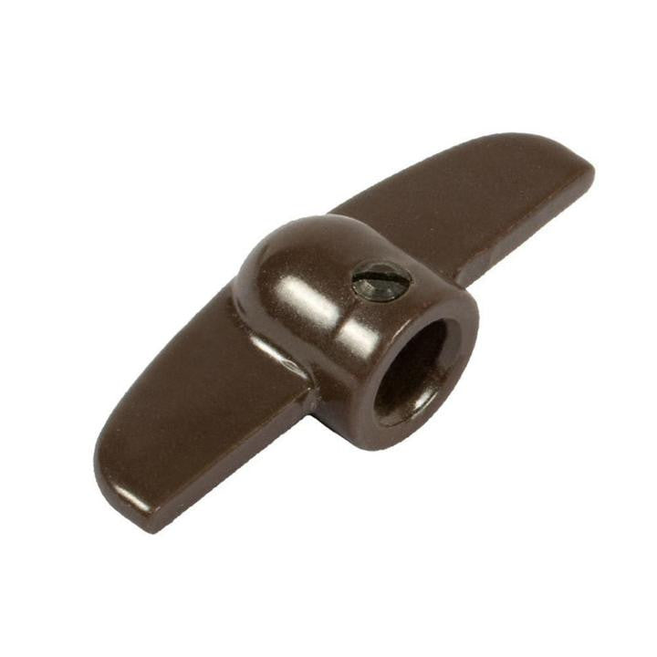 Window Crank 7/16" Spline T Handle - Brown