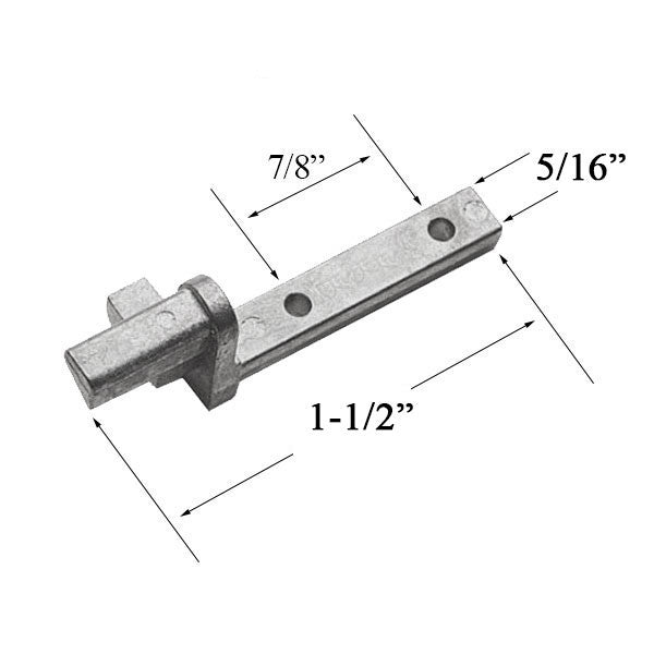 Peachtree 300 Series Double Hung Window Pivot Pin, New Style, Mill Finish, Pair *DISCONTINUED*