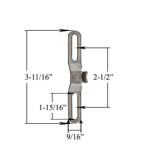 3-11/16" Stainless Steel Casement Keeper