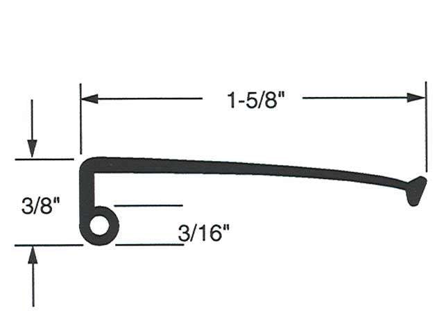 Weatherstrip - Metal Door - 16 Foot - 22405 *DISCONTINUED*