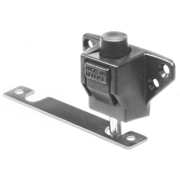 Truth Hardware Sliding Glass Patio Door Lock & Keeper - Black