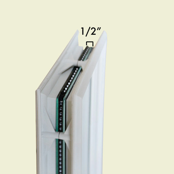 Therma-Tru 8 x 36 x 1/2 Frosted Images Etched Glass Surround Door Lite