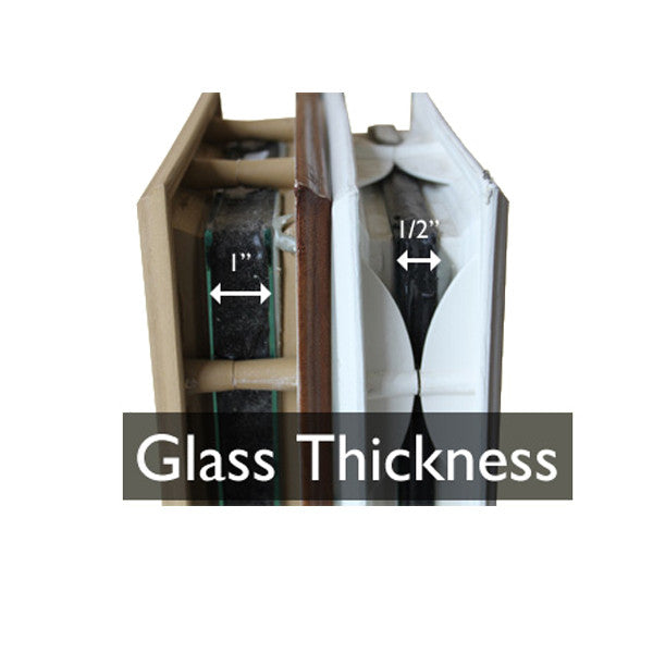 Therma-Tru 16" X 40" Oval Surround with Clear 1" Glass for Entry Doors