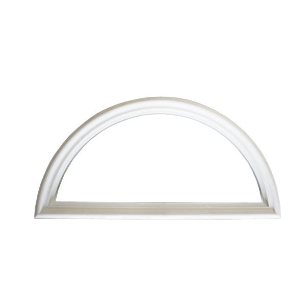 Therma-Tru 22 x 10 1-Lite Half-Round Surround, No Glass Door Lite