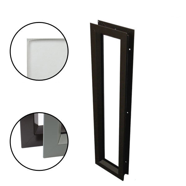 Commercial Door Lite, 6" x 27" Clear Glass,