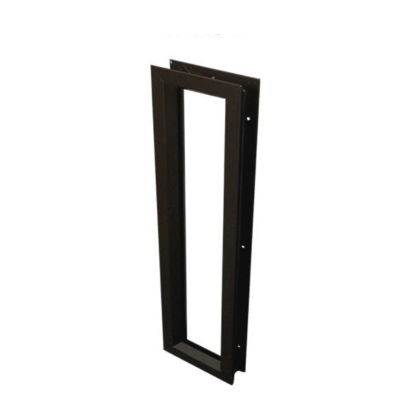 Commercial Door Lite Frames, 7" x 22" Low Profile Metal, Screw Together - Dark Bronze
