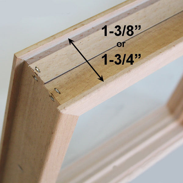Wood Frame Door Lite 4 x 12 Single Pane Glass