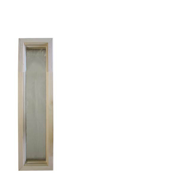 Wood Frame Door Lite 4 x 24 Single Pane Glass