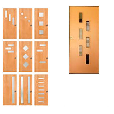 Wood Frame Door Lite 6 x 30 Single Pane Glass