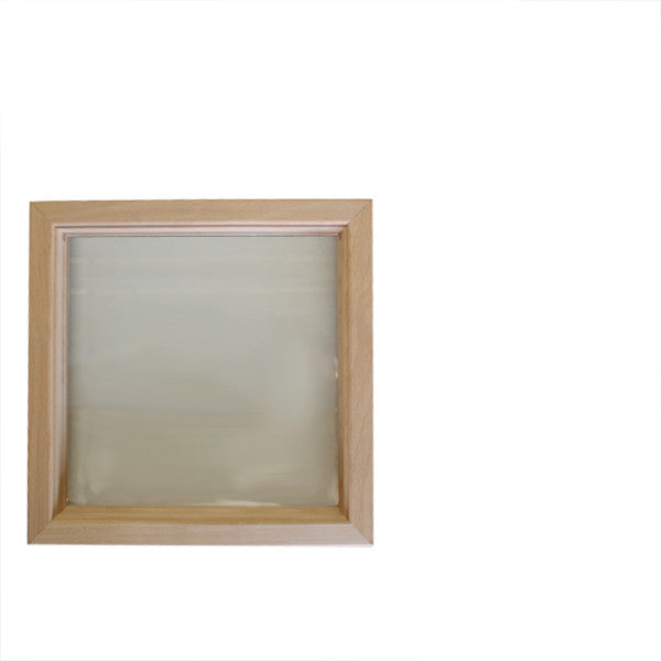 Wood Frame Door Lite 10 x 10 Single Pane Glass
