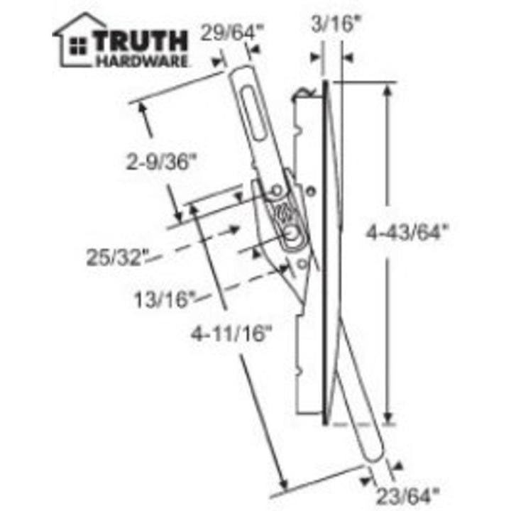 Truth Hardware Mirage Concealed Multi-Point Lock with Insert Link