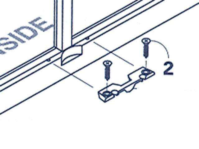 Sash Lock, Peachtree Ariel DH Wood Lower Sash - Driftwood