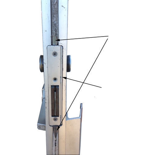 Commercial Door Astragal 84" with Weatherstrip - Aluminum