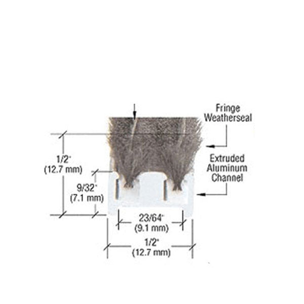 Kawneer Commercial Finned Door Astragal, 96"