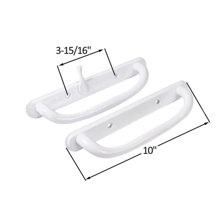 Truth Hardware Olympus Sliding Glass Door Locking Handle Set With 3-15/16" Screw Holes