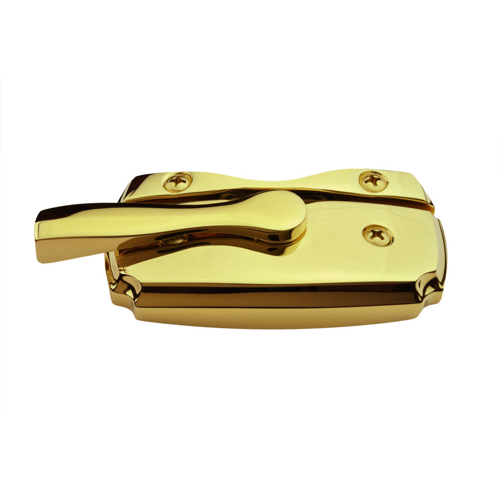 Sash Lock - Double Hung Windows 1669321 Bright Brass Flush Mount Estate Sash Lock with Keeper