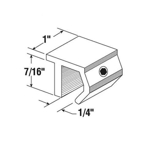 Sliding Window Economy Sash Lock, Tamperproof, Black