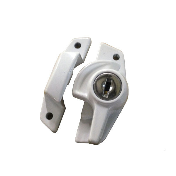 Keyed Sash Lock - White
