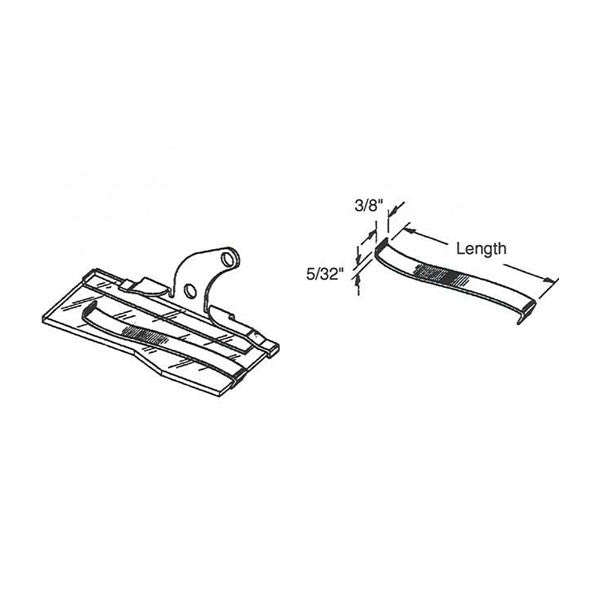 Louver Security Clip - 4-1/2 inch Glass - 20 Pack