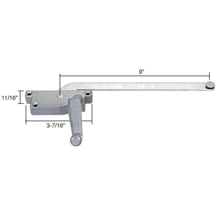 Casement Window Operator With 9" Arm for Wood Windows