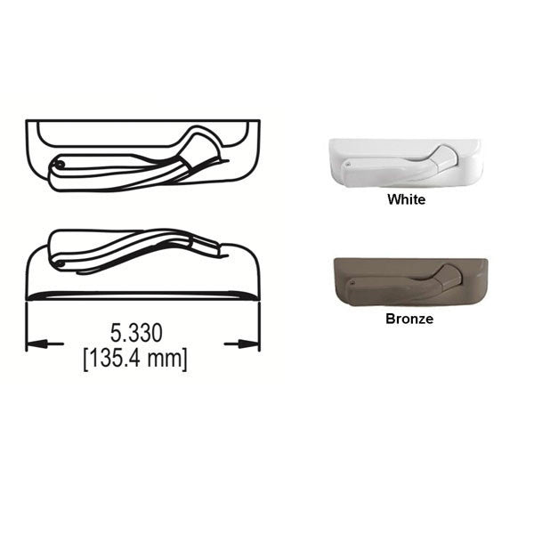 Truth Encore Dual Arm Casement Operator with Stud, Right Hand