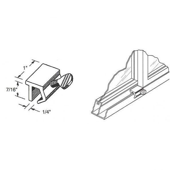 Sash Lock - Sliding Window, Black - 4 Pack