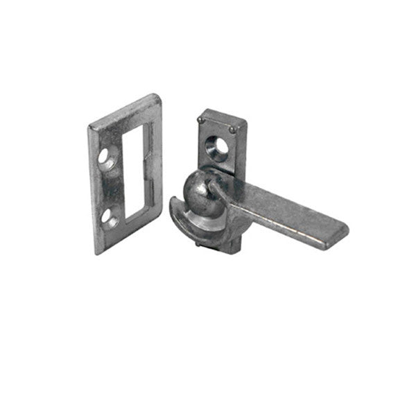 Window Latch, Aluminum Sash Hardware, Diecast (Left Hand) - Bright Zinc