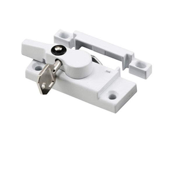 Sash / Cam Lock (Keyed) - Vinyl and Aluminum Sash Hardware, Diecast - White