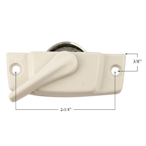 Columbia C2000 / C3000 Sash Lock 2-1/4 Screw Holes - White