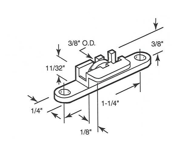 Discontinued Latch & Pull, Sliding Window 3-1/2 Long *DISCONTINUED*
