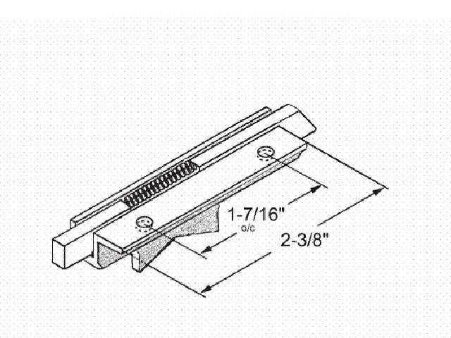 Rusco Sliding Window Latch 1-7/16 - Cast