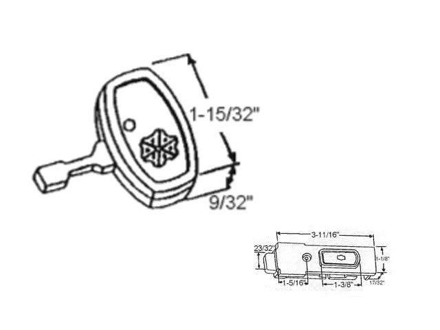Amacor Key Only for Tilt Latch - Black