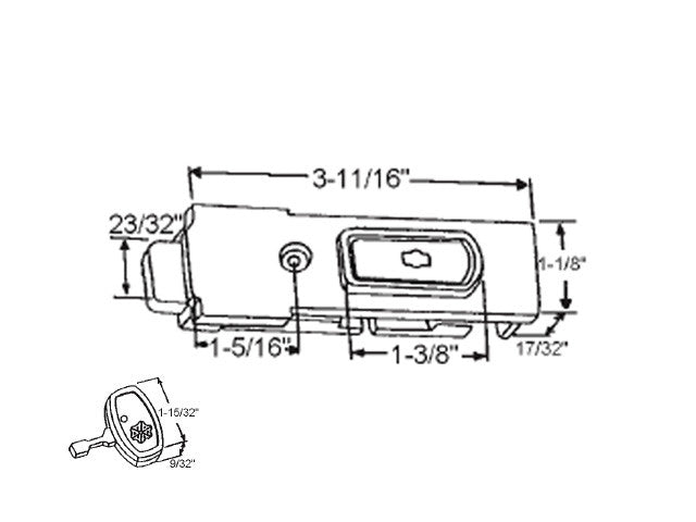 Amacor Key Only for Tilt Latch - Black