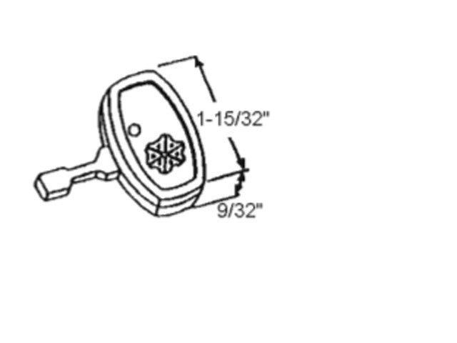 Amacor Key Only for Tilt Latch - Black