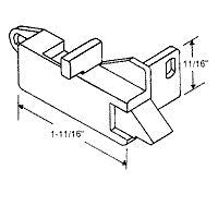 Acorn Tilt Latch - Pair - Black *DISCONTINUED*