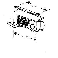 Acorn Tilt Latches, Pair - Black