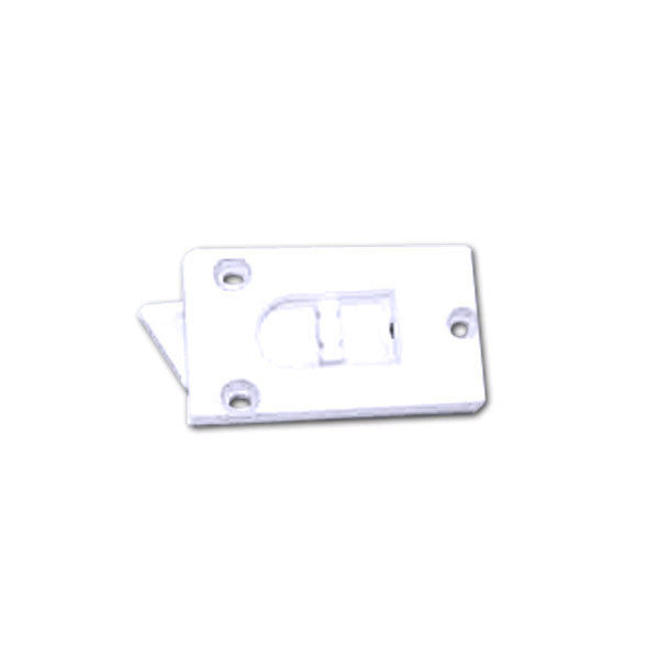Reversible Tilt Latch, 3 Screw Hole - White