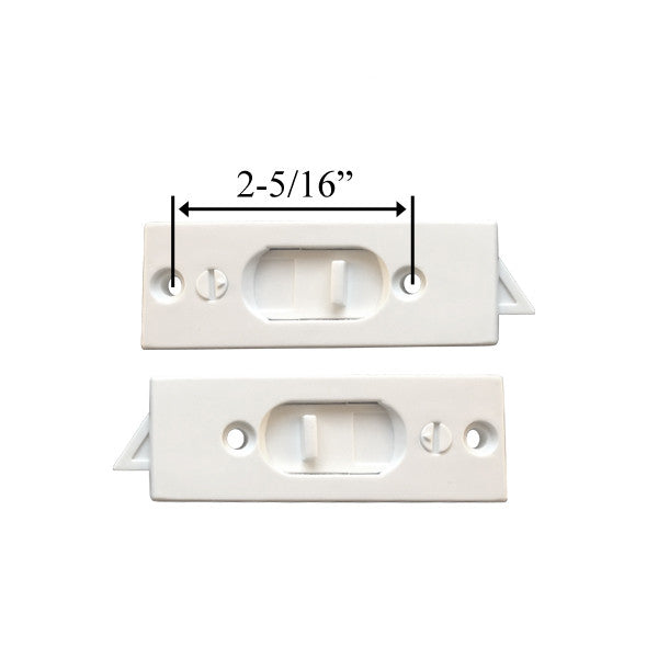 Tilt Latch, White, 2-5/16" Hole Center, 2 Pairs *DISCONTINUED*