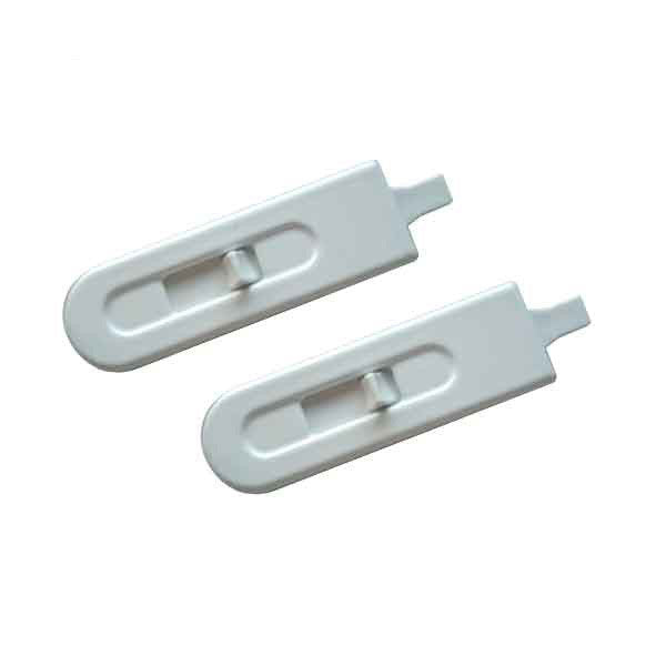 Non-Handed Tilt Latch with Square Pivot End - White