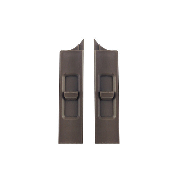 Tilt Latch, Slide in Finger Latch for Vinyl Window, Plastic - Earthtone