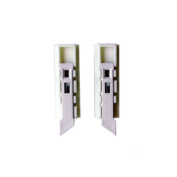 Concealed Internal Tilt-In latch, Slide in - Pair - White Plastic