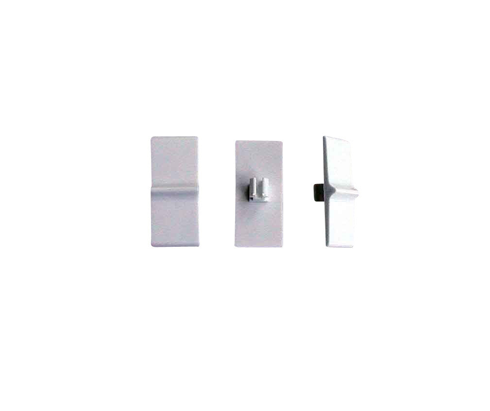 Concealed Internal Tilt-In latch, Slide in - Pair - White Plastic
