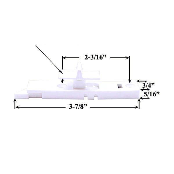 Concealed Internal Tilt In Latch for Double Hung Vinyl Window