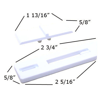 Tilt Latch Assembly, Internal, Pairs - White