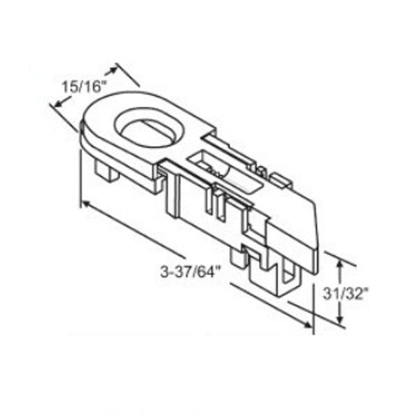 Concealed Internal Tilt-In Latch Set, Blue White