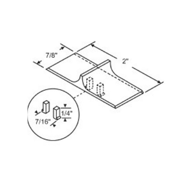 Thumb Latch Button Only for Tilt-In Latch - Brown *DISCONTINUED*