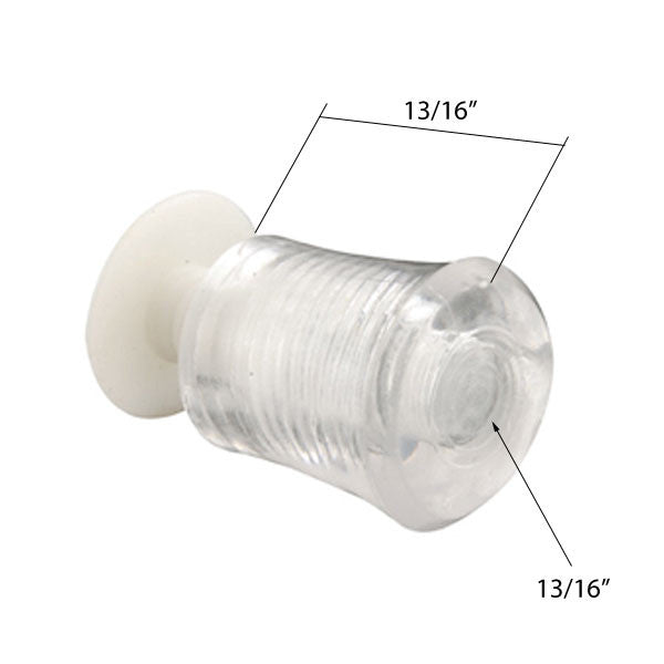 Acrylic Knob - Vinyl Window Tilt Latch Hardware, Acrylic - Clear